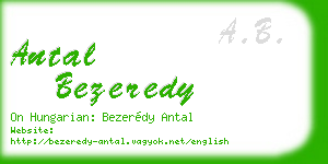 antal bezeredy business card